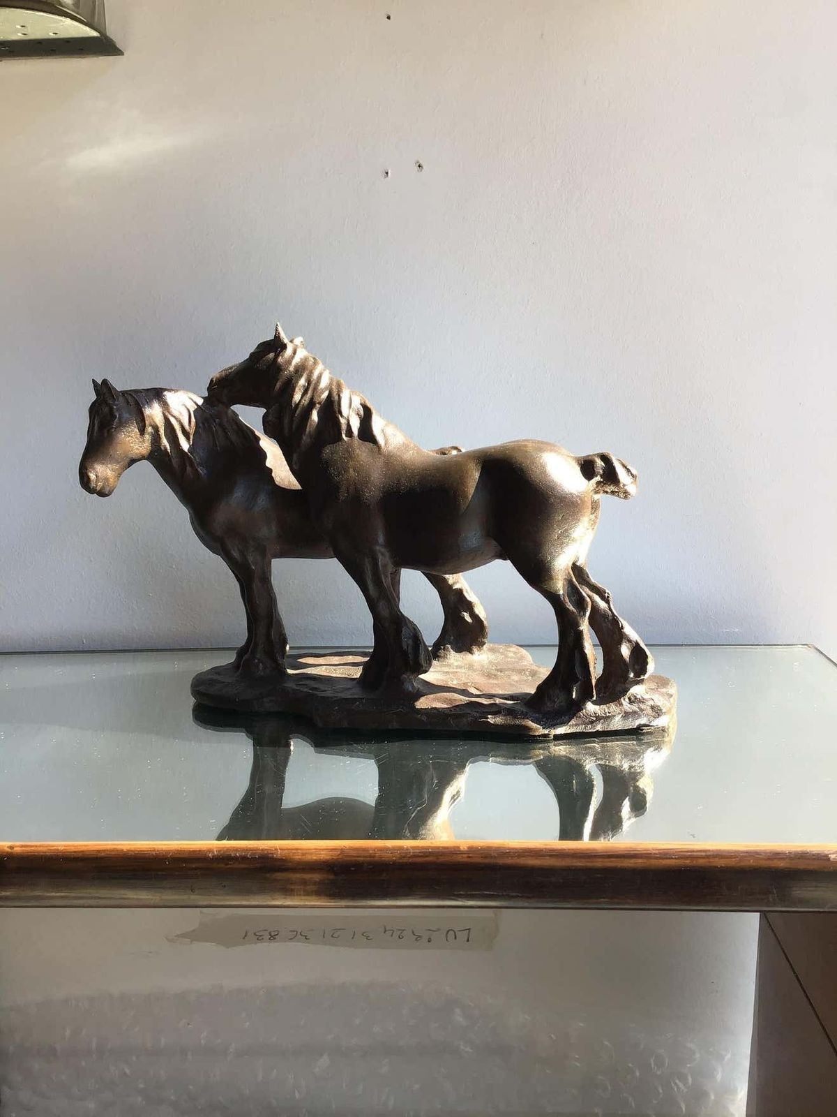 Guido Cacciapuoti Bronze Horses Couples 1940 Italy photo furniture