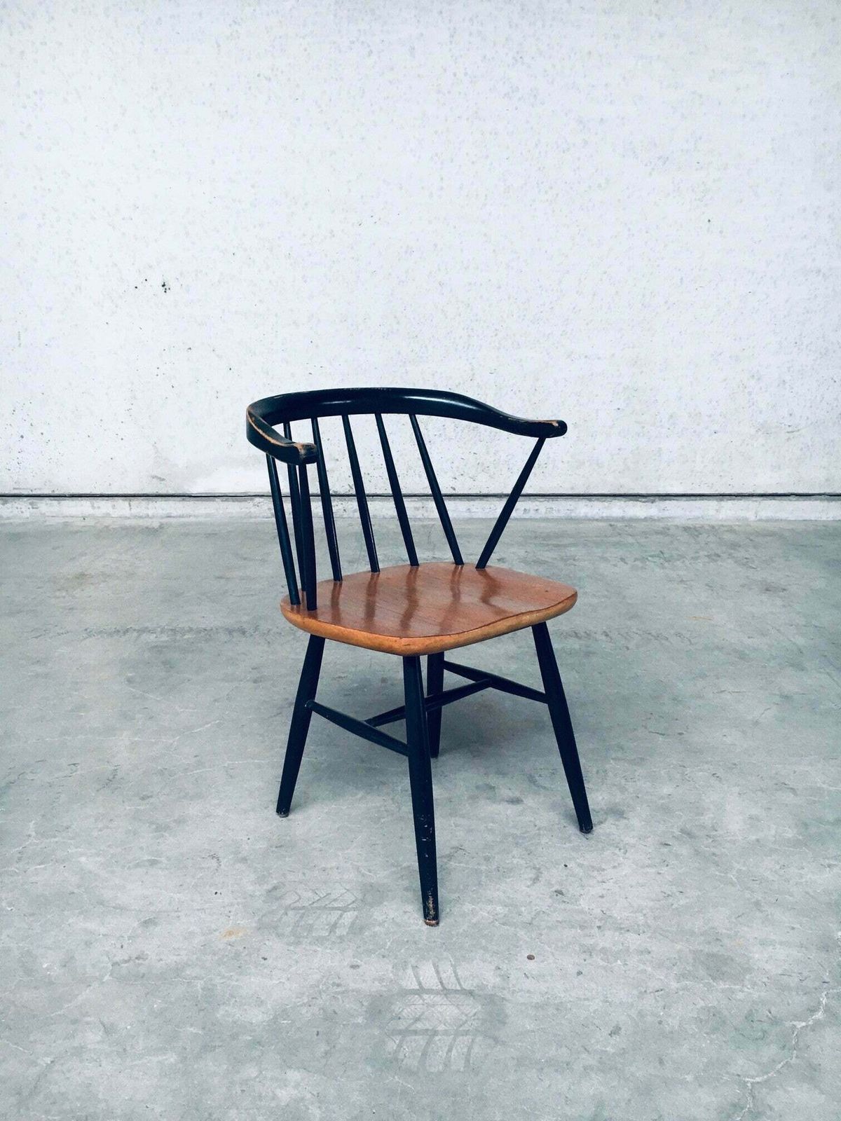 photo vinterior Midcentury Modern Design "Fanett" Style Arm Chair Set, Denmark 1950's