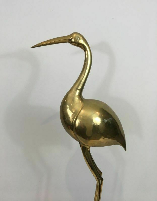 Pair Of Brass Birds On Pedestals photo buy