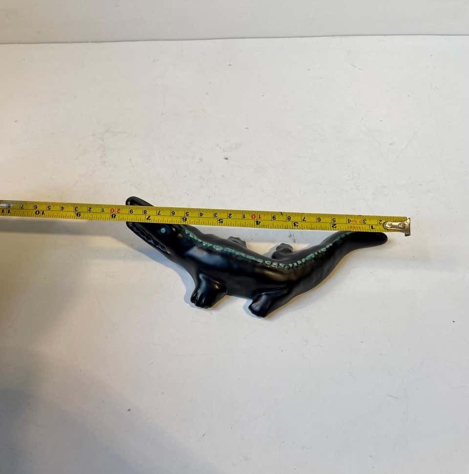 Vintage Ceramic Alligator From Søholm, Danish 1950s photo buy