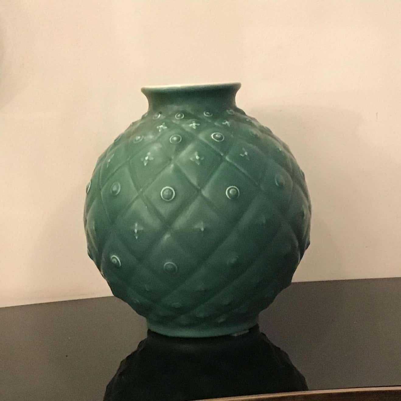 Richard Ginori Giovanni Gariboldi Vase Ceramic, 1950, Italy photo vinterior