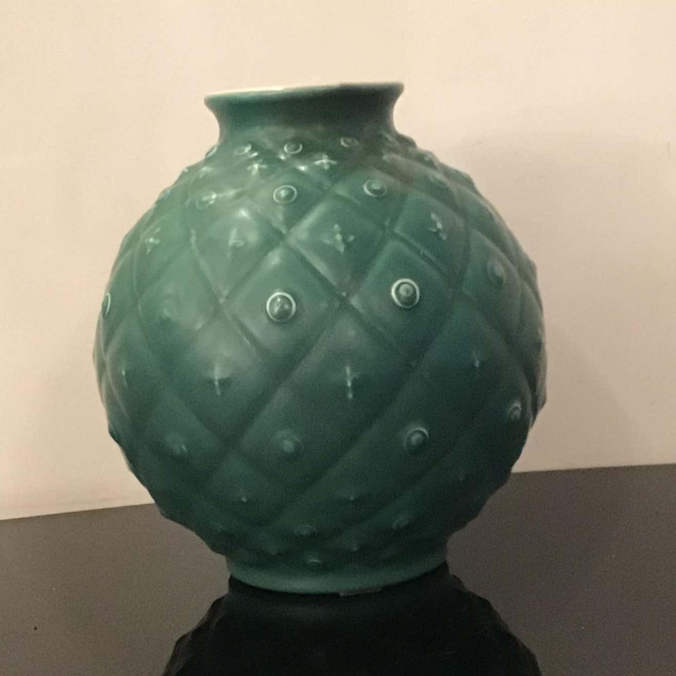 photo vintage Richard Ginori Giovanni Gariboldi Vase Ceramic, 1950, Italy