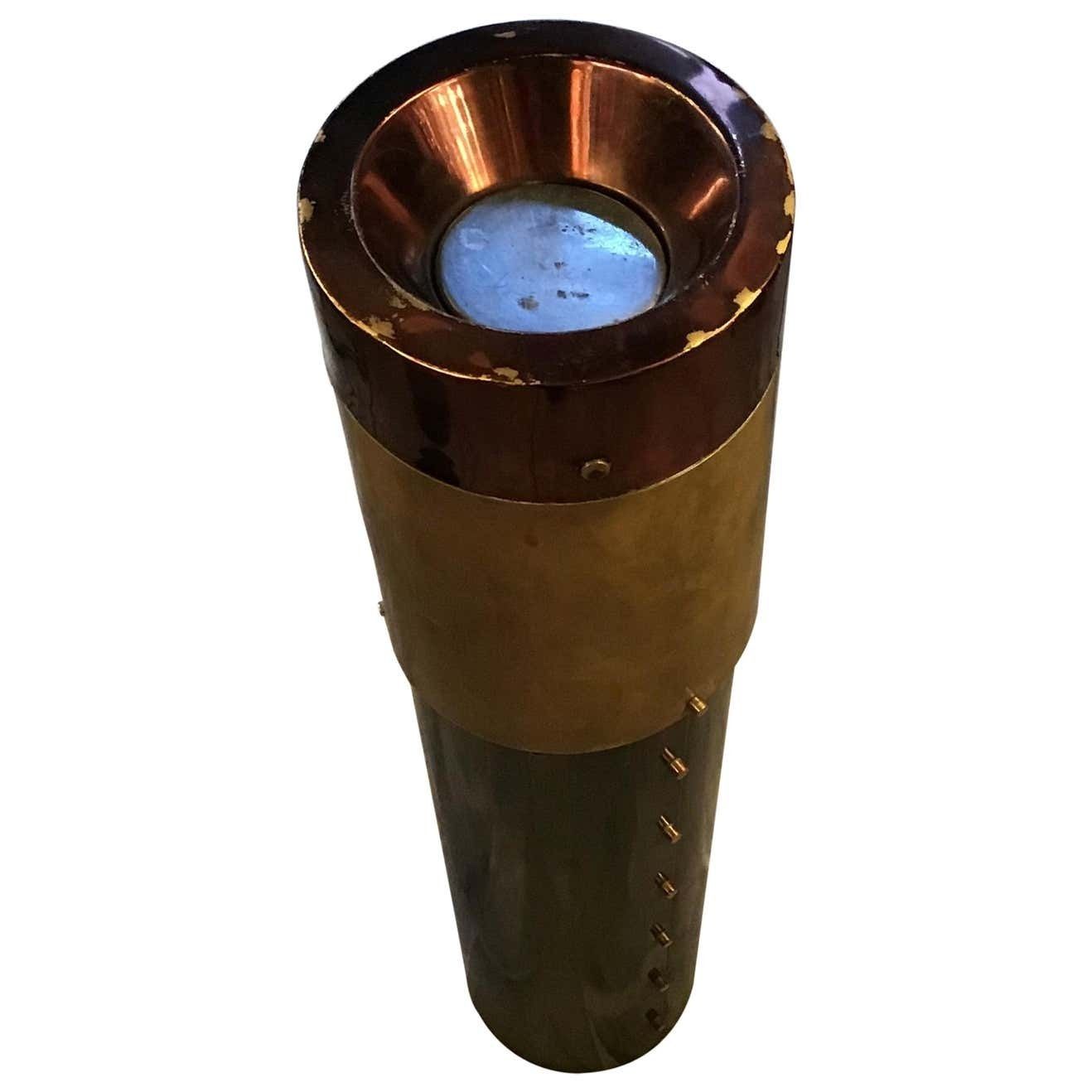 Stilnovo Style Ashtray Brass Metal Crome, 1950, Ita