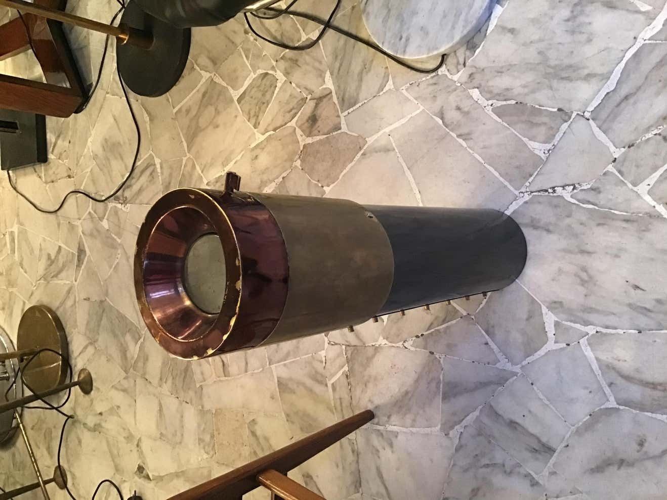 photo furniture Stilnovo Style Ashtray Brass Metal Crome, 1950, Ita
