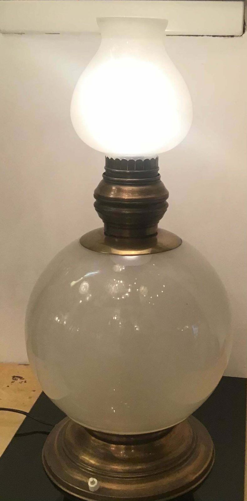 Azucena Luigi Caccia Dominioni Table Lamp Brass Glass, 1950, Italy photo furniture