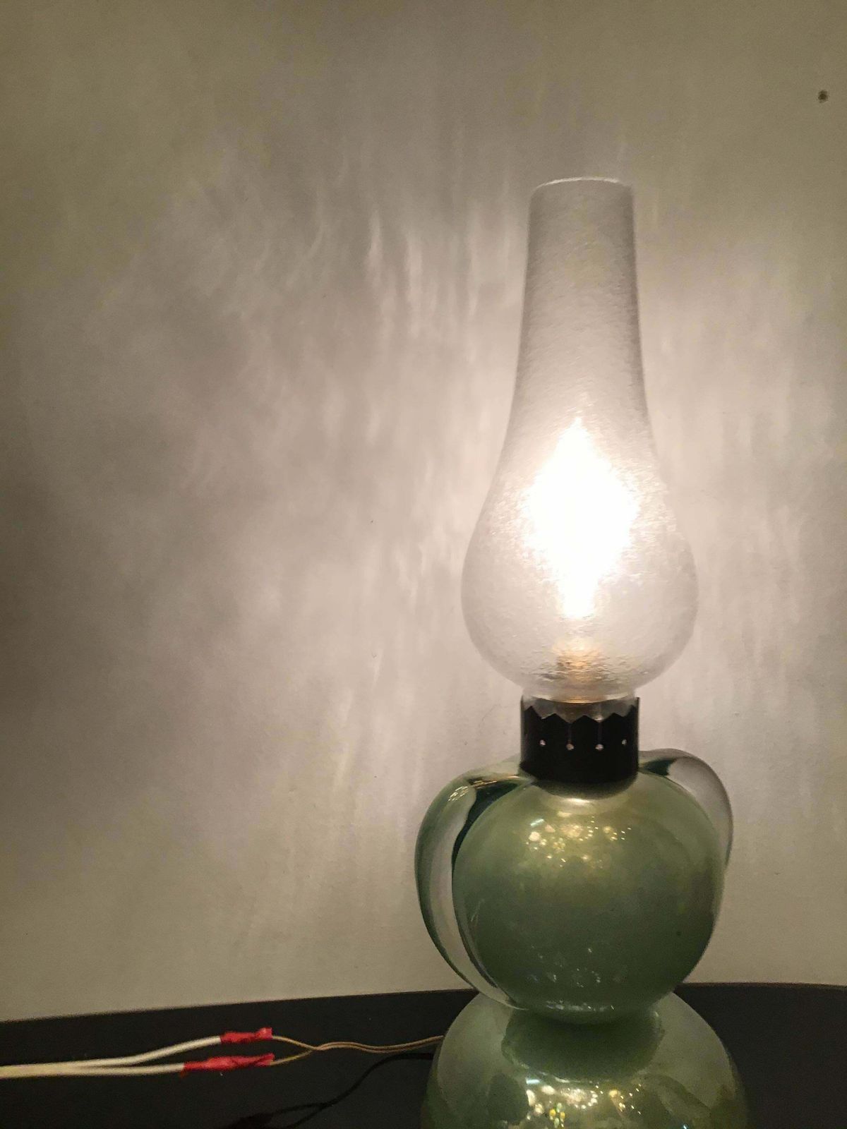 Lighting Archimede Segusoseguso Table Lamp Brass Murano Glass 1959 Italy photo