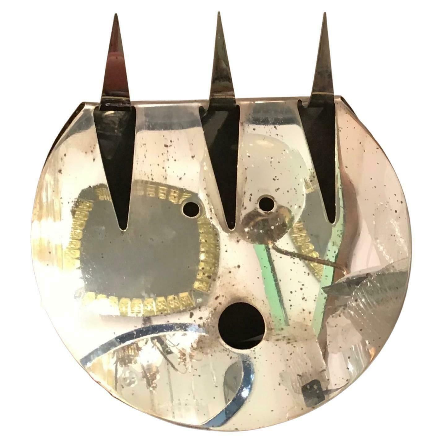 Gio Ponti “Sabattini “ La Luna Strega Silver Metal 1978 Italy