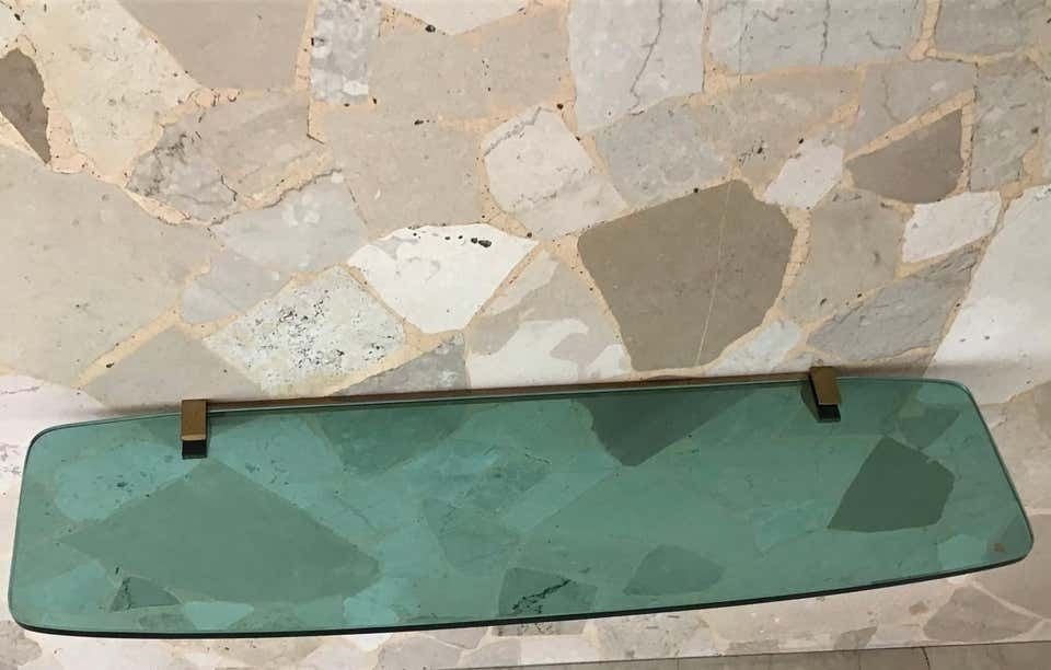 photo furniture Fontana Arte Consolle Brass Glass 1960 Italy