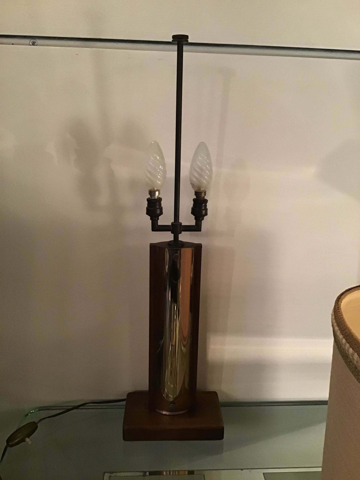 Fontana Arte “Pietro Chiesa “ Table Lamp Coloured Convex Mirrored Glass Brass It photo furniture
