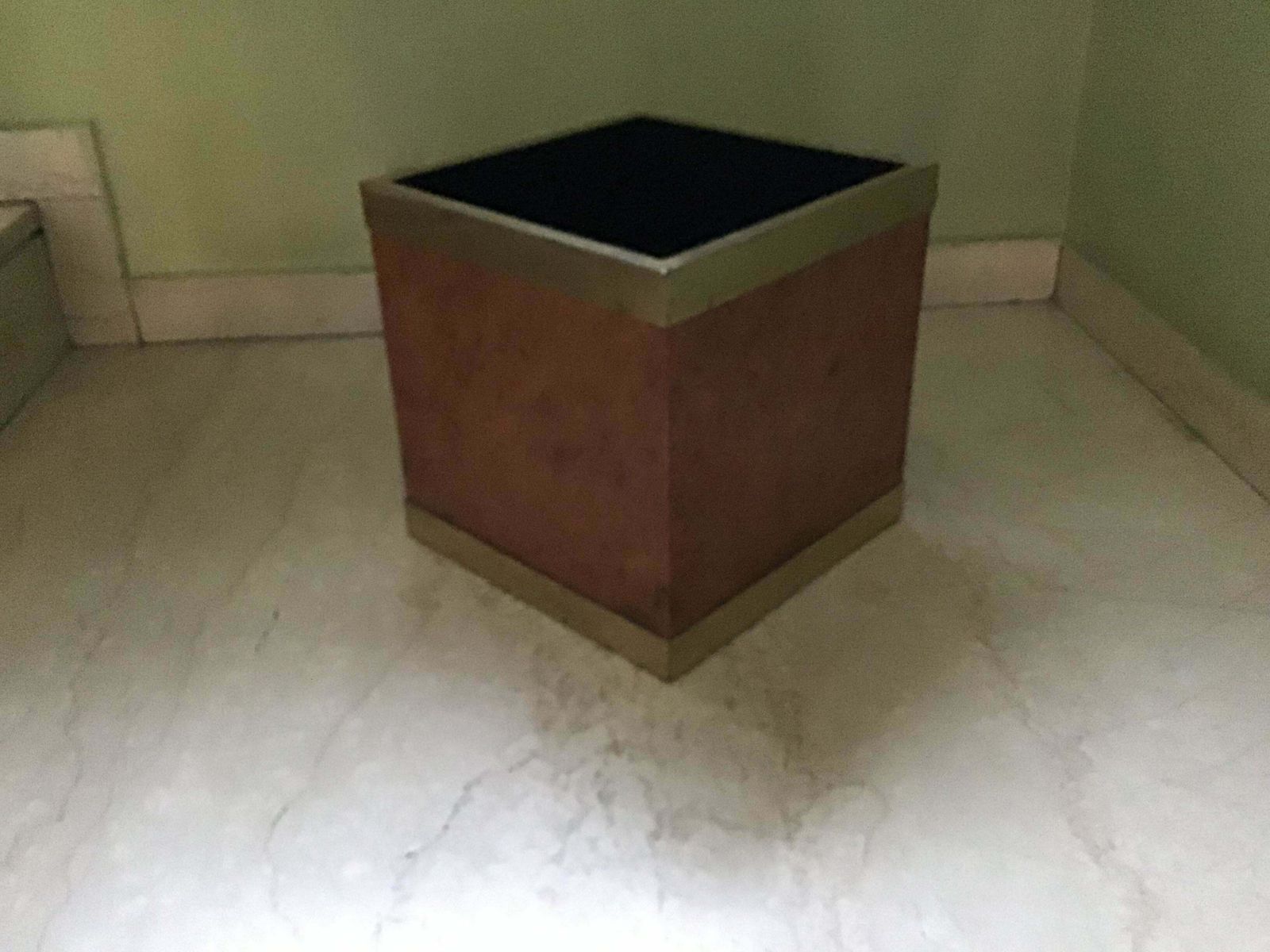photo furniture Gabriella Crespi Pot Brass Plexiglass Wood Italy