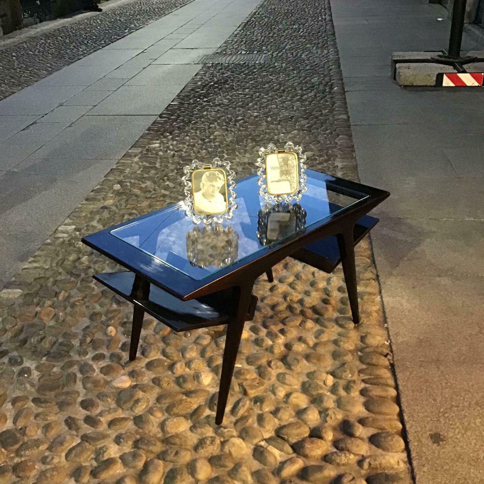 Gio Ponti Coffee Table Wood Glass 1950 Italy photo Furniture