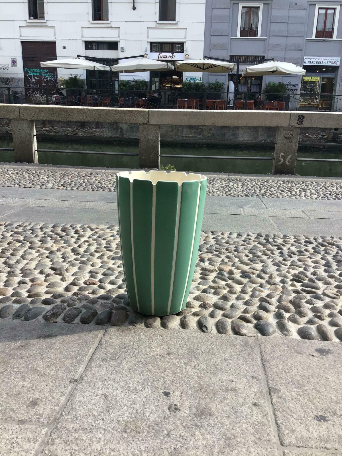 photo furniture Richard Ginori Giovanni Gariboldi Vase Ceramic 1950 Italy