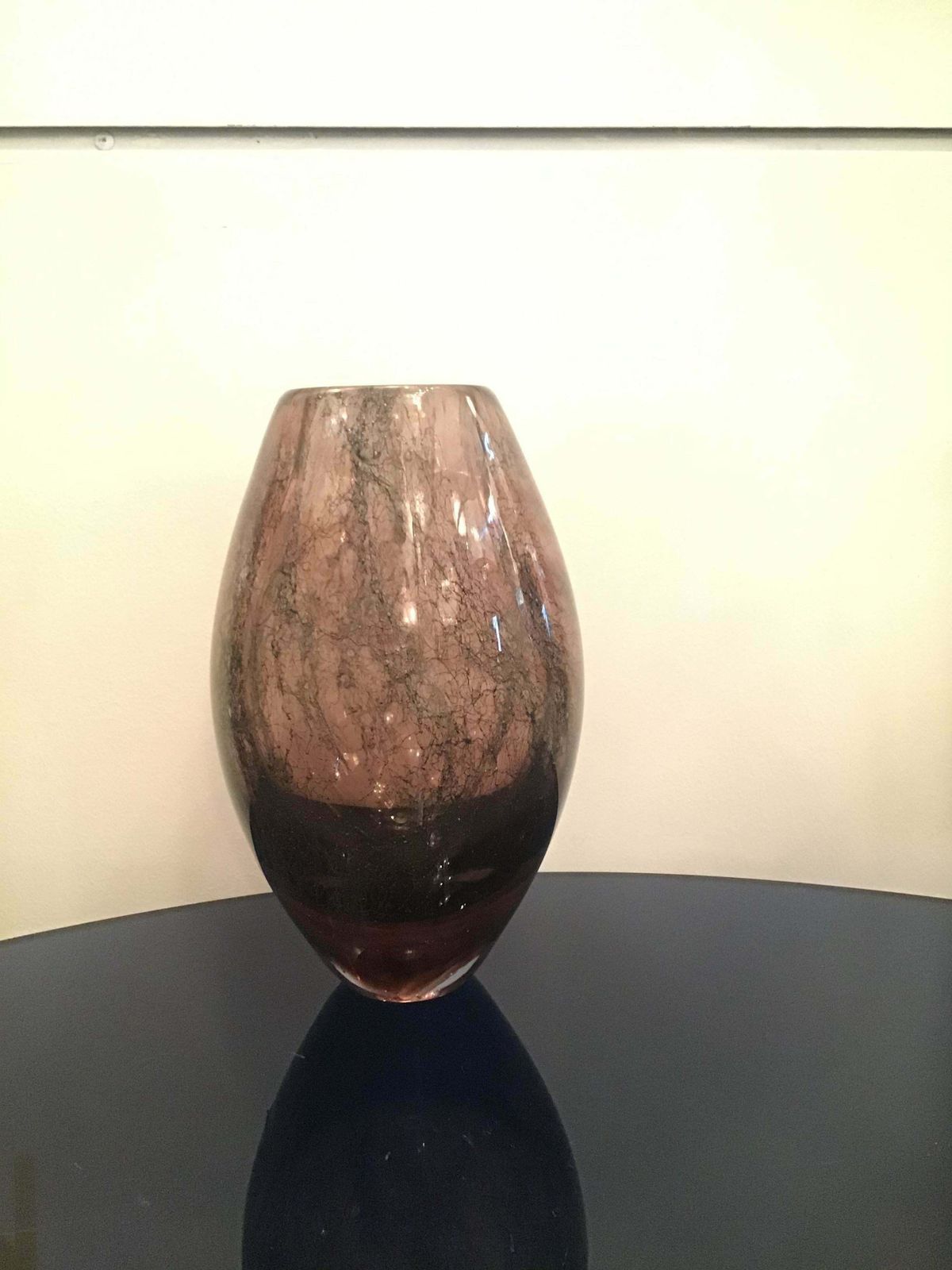 Seguso “ Flavio Poli” Vase Murano Glass 1955 Italy photo for sale
