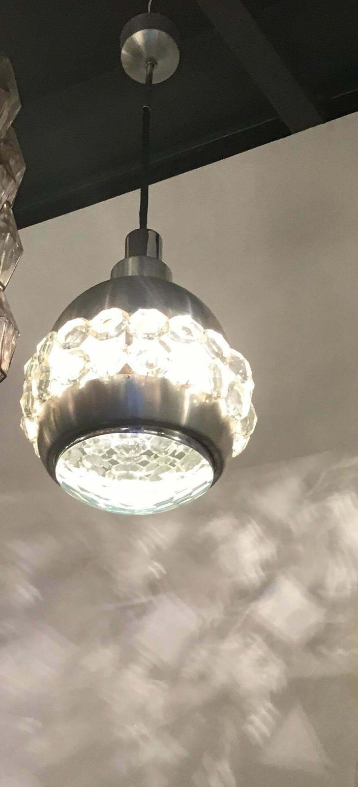 photo furniture Cristal Art Chandelier Glass Metal 1955 Italy