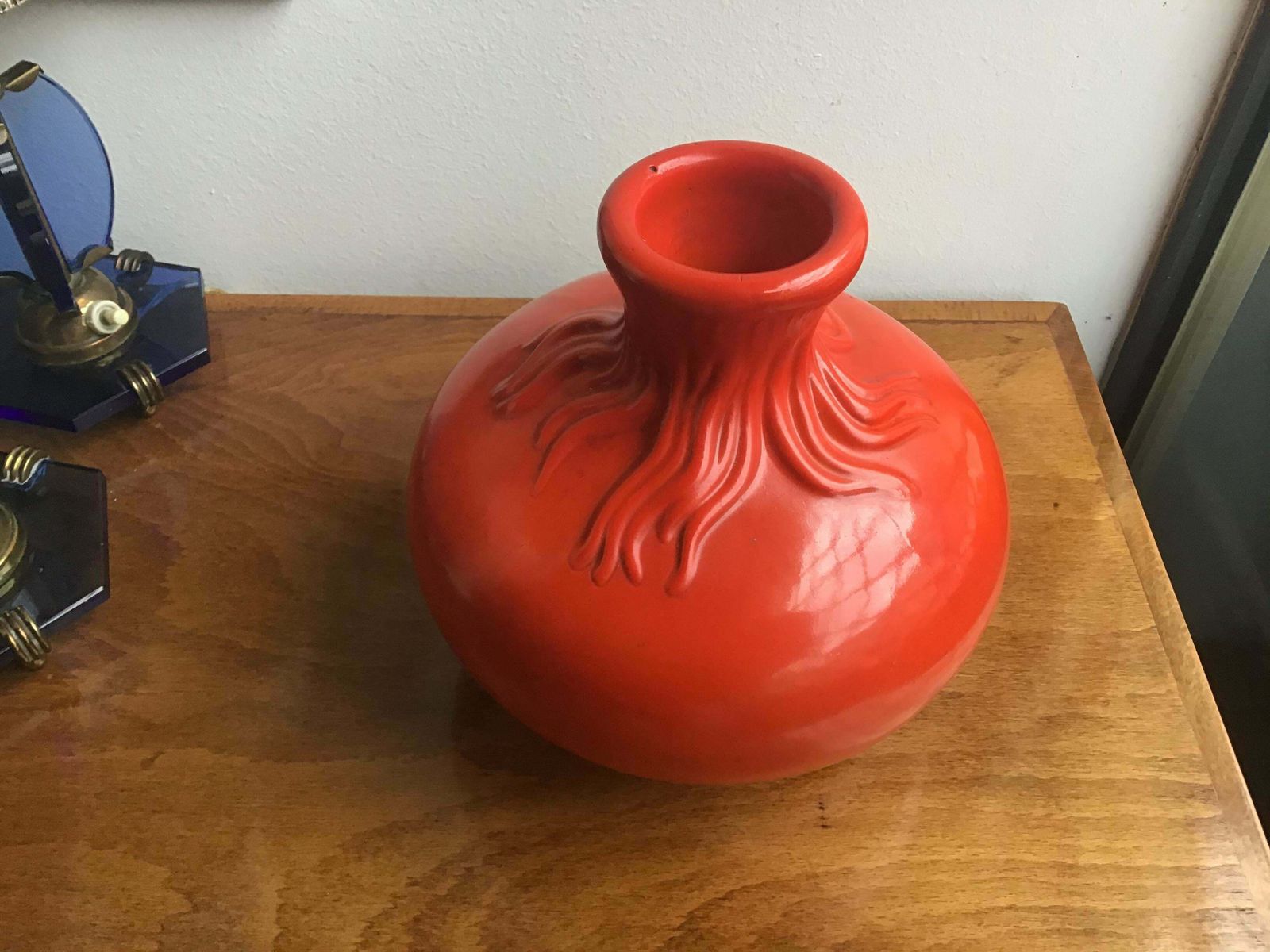 Richard Ginori Giovanni Gariboldi Red Ceramic, 1950, Italy photo Home Decor