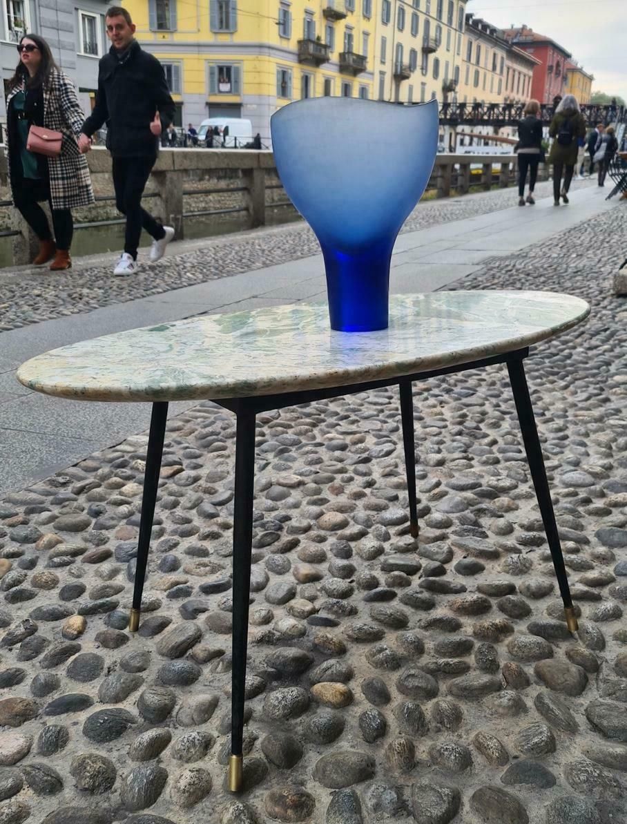 Ico Parisi Coffe Table Brass Iron Marbre, 1950, Italy photo Furniture