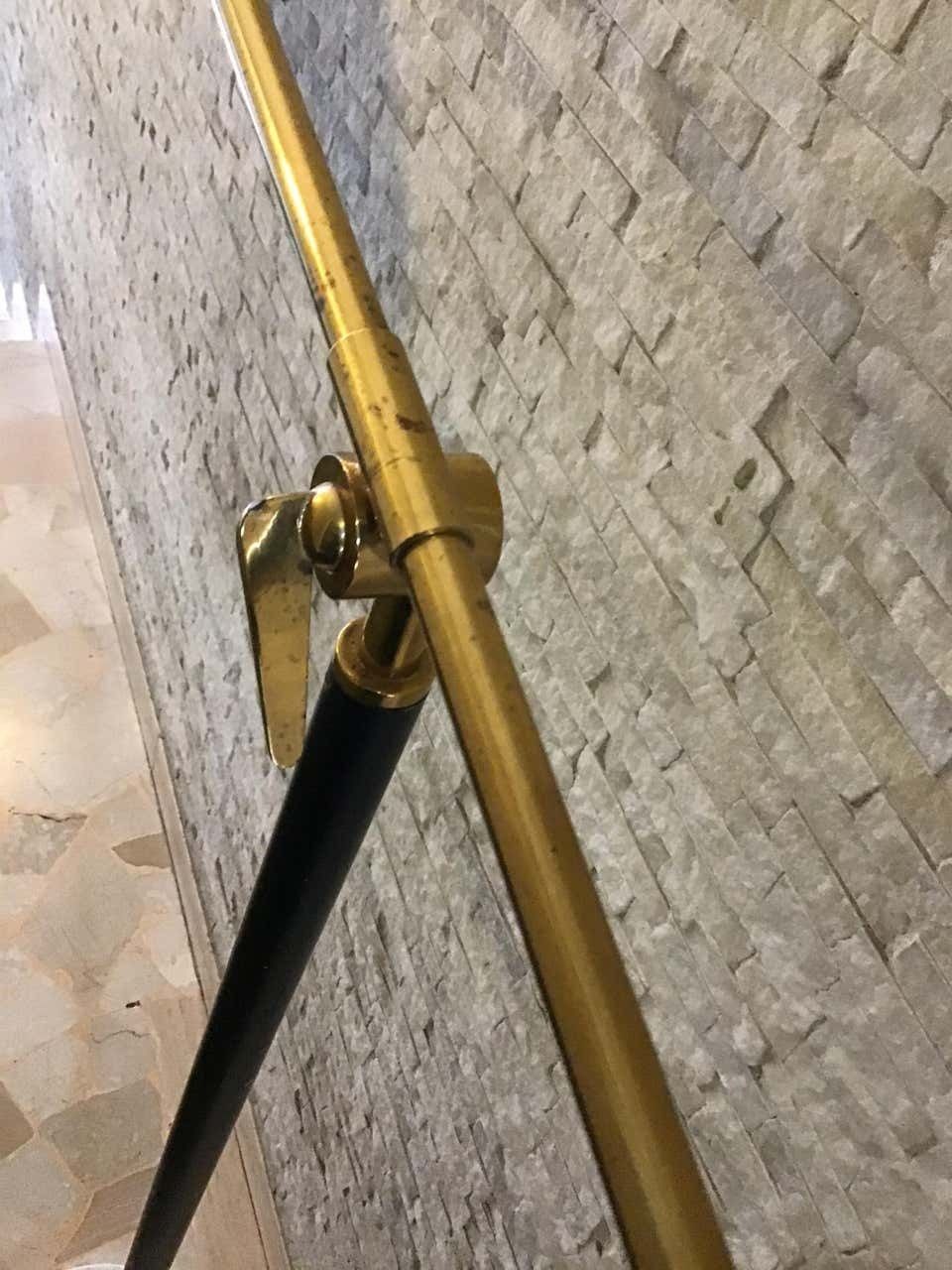 Stilux Floor Lamp Brass Metal Marbre, 1955, Italy photo 4340.0
