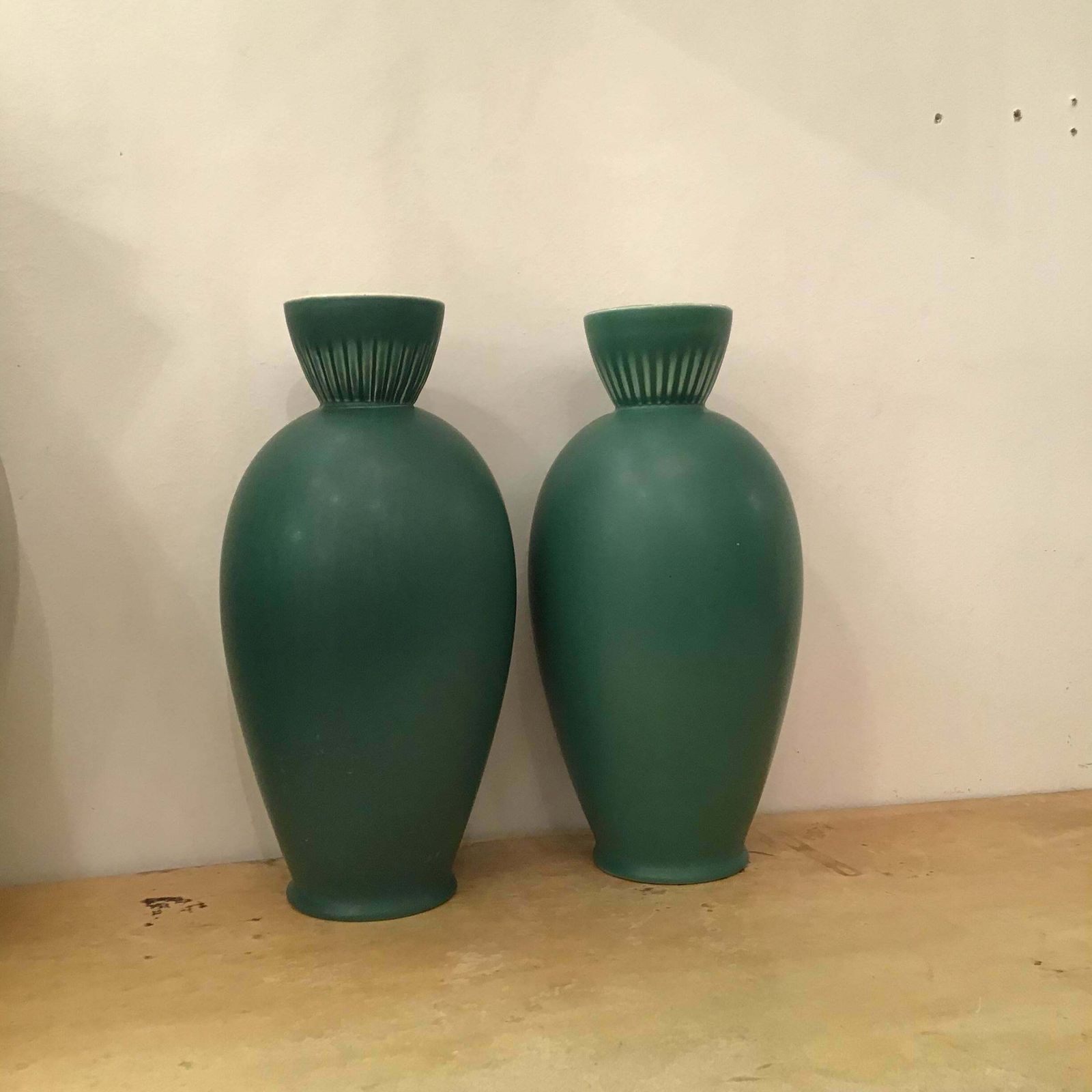 Richard Ginori “”Giovanni Gariboldi “ Vases Ceramic 1950 Italy photo buy
