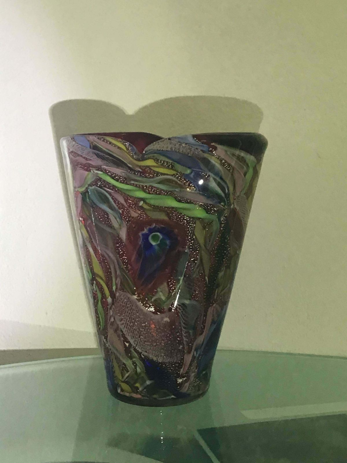 Aureliano Toso #Dino Martens# Vase Murano Glass 1950 Italy photo 1989.0
