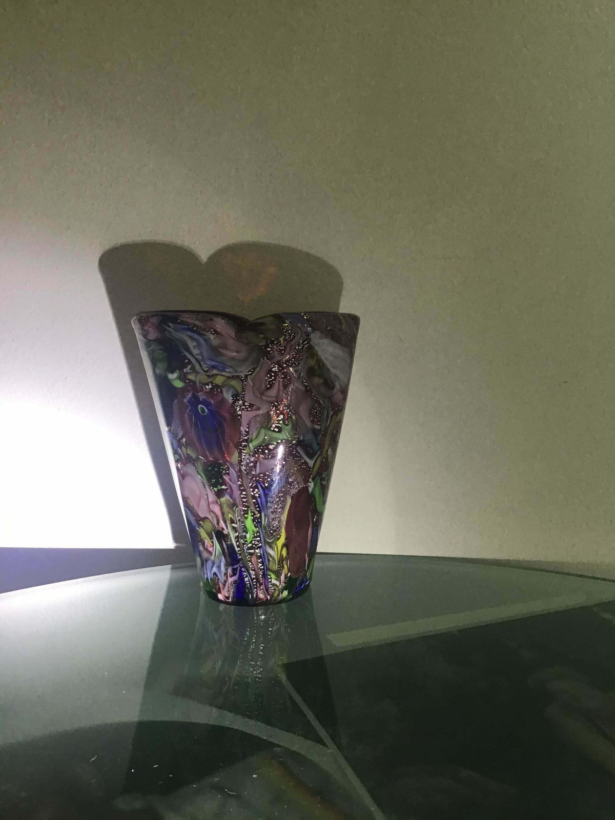 Aureliano Toso #Dino Martens# Vase Murano Glass 1950 Italy photo vintage