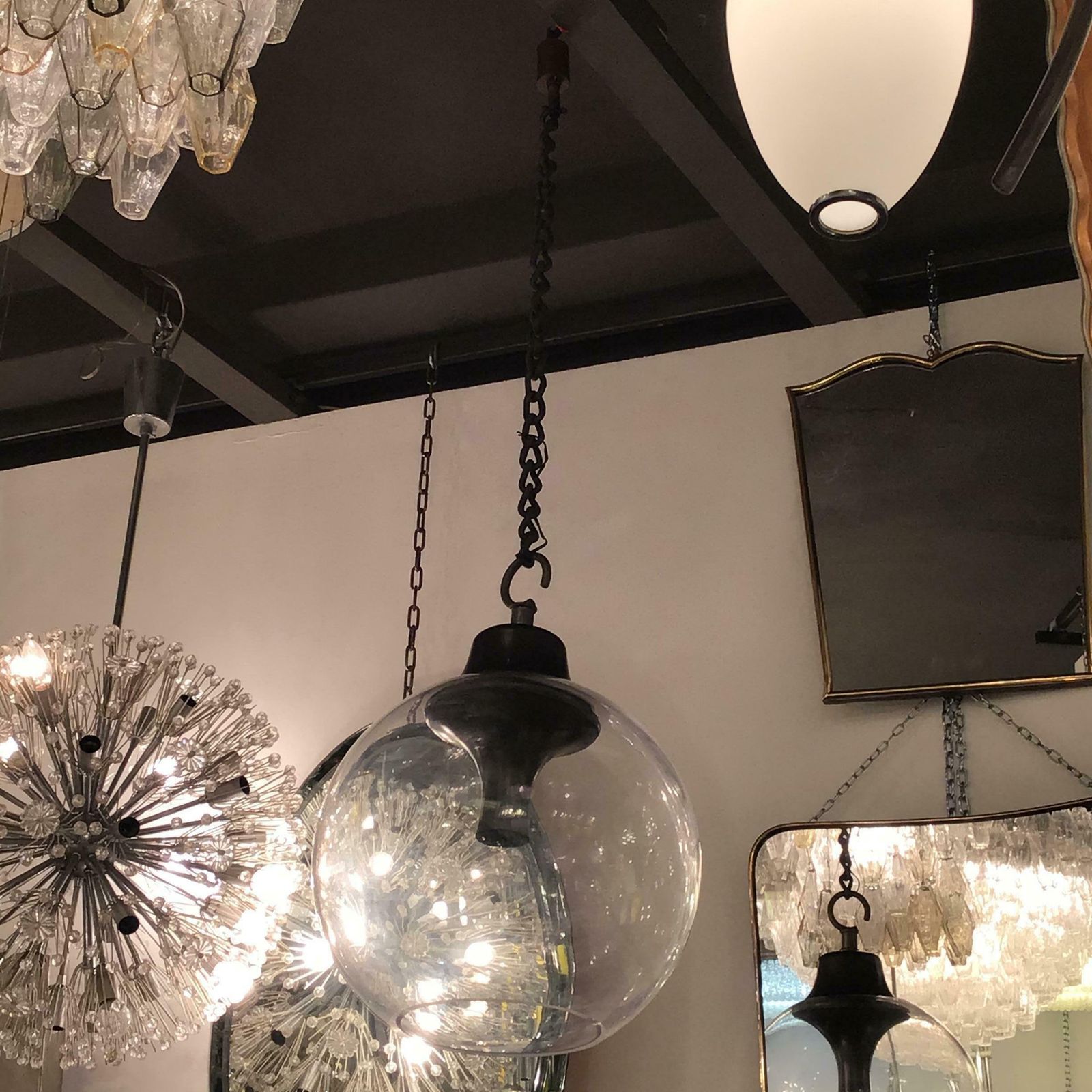 Azucena Luigi Caccia Dominioni Ls10 Chandelier Glass Brass 1960 photo vintage