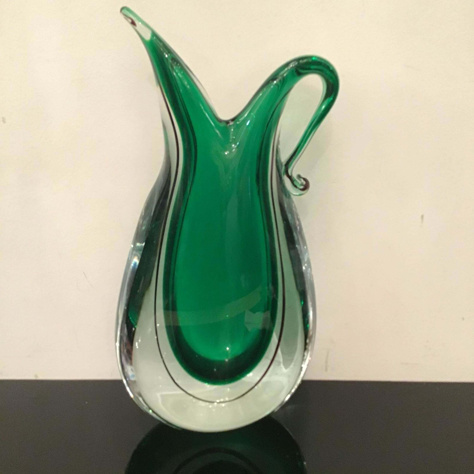 1175.0 Flavio Poli Vase Murano Glass, 1955, Italy photo