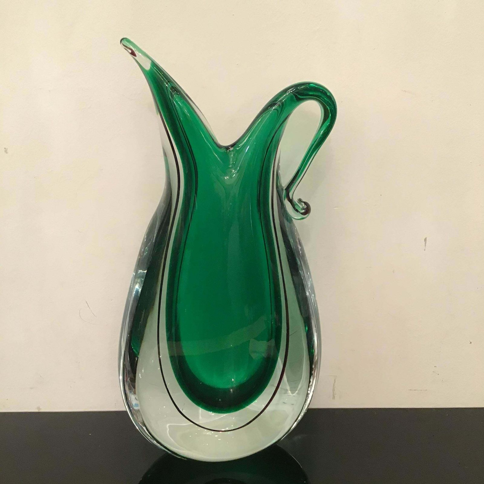 photo vinterior Flavio Poli Vase Murano Glass, 1955, Italy