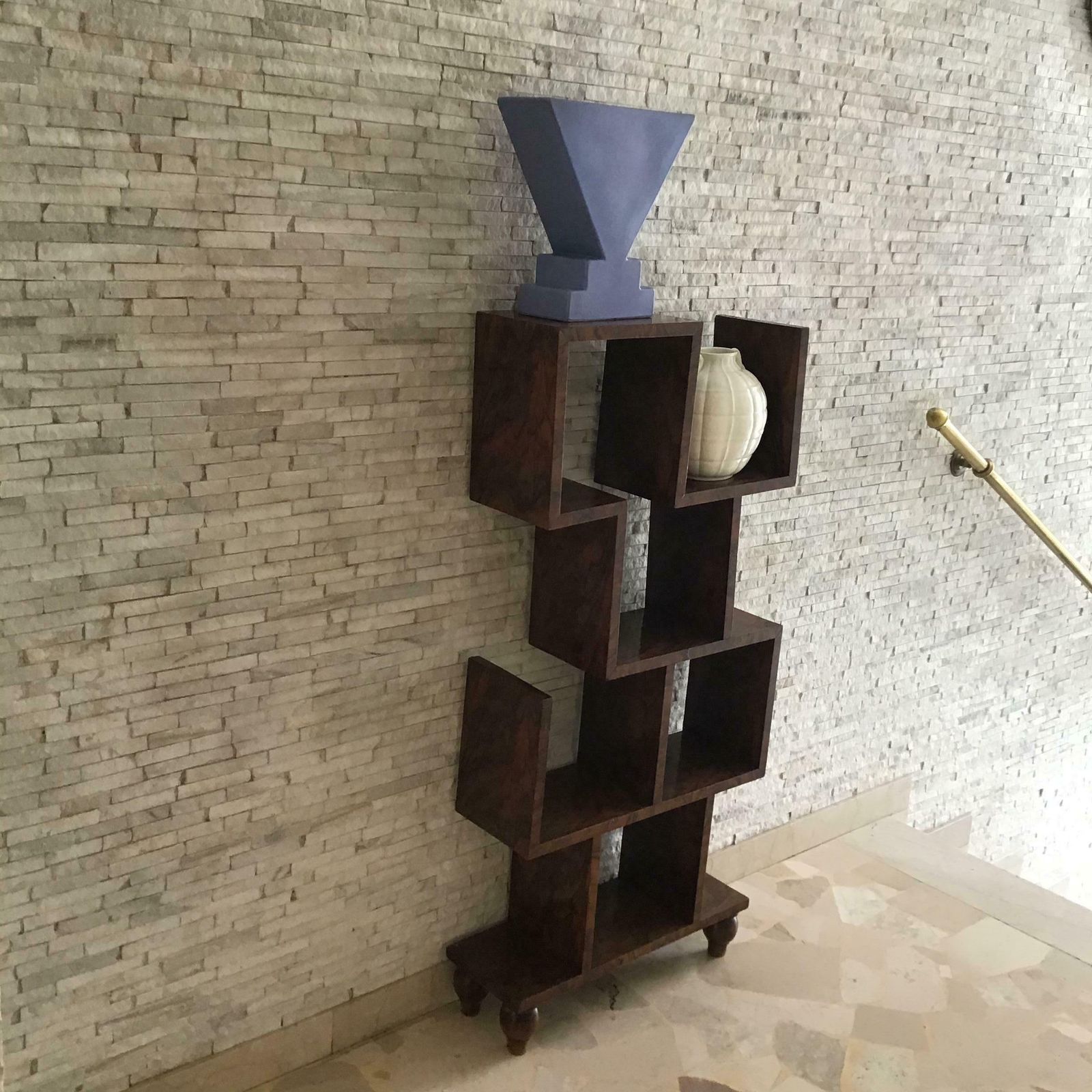Gio Ponti Shelves Bookcase Etagere Walnut 1930 Italy photo buy