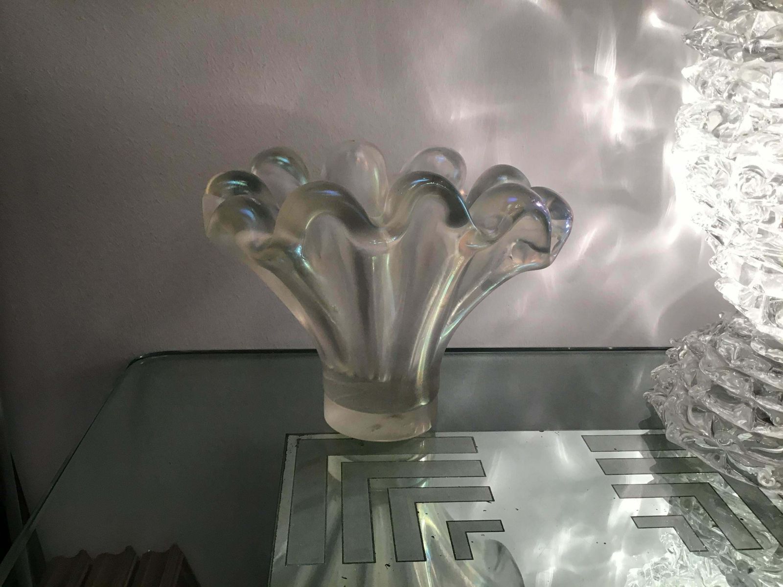 photo for sale Barovier E Toso Vase /Centrepiece Murano Iridescente Glass, 1940, Italy