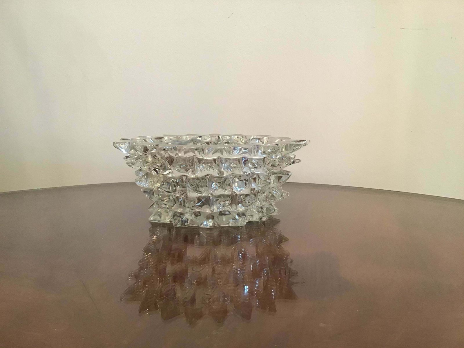 Barovier E Toso Murano Glass Rostrato Centrepiece 1940 Italy photo vinterior