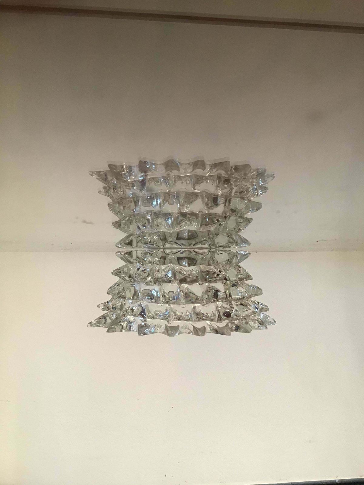 1627.0 Barovier E Toso Murano Glass Rostrato Centrepiece 1940 Italy photo