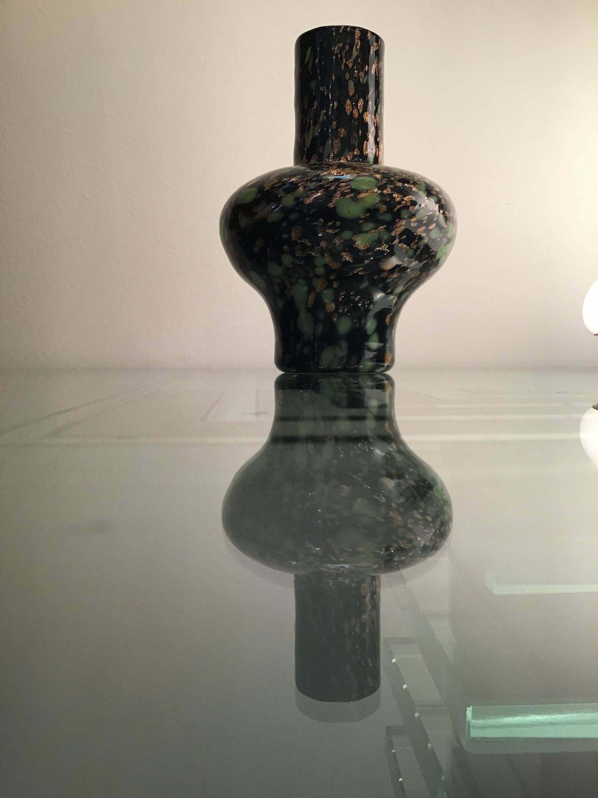Fratelli Toso Vase Murano Glass Avventurine 1955 Italy photo 2260.0