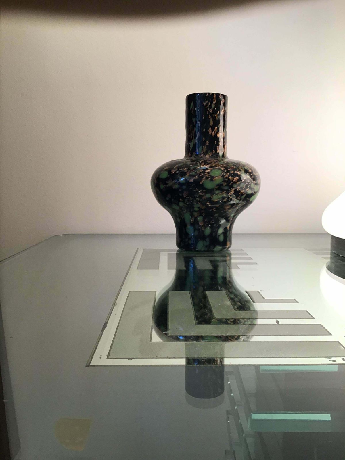 Fratelli Toso Vase Murano Glass Avventurine 1955 Italy photo vinterior