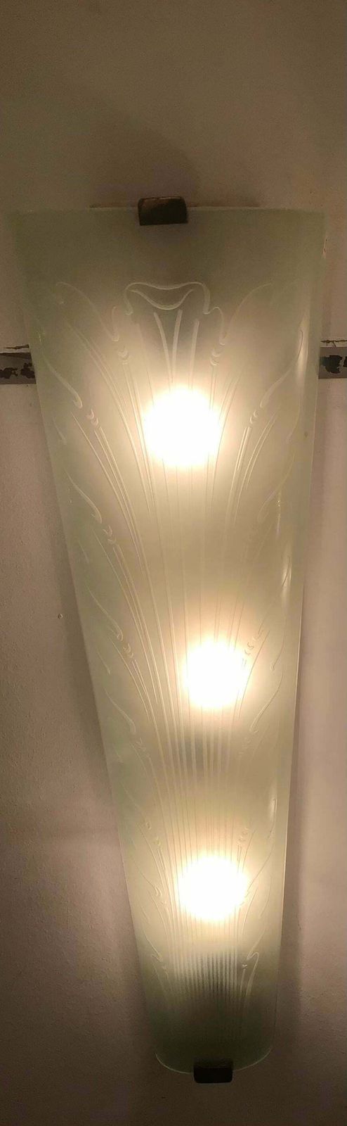 Fontana Arte Sconce Brass Wood Glass, 1930, Italy photo 3164.0