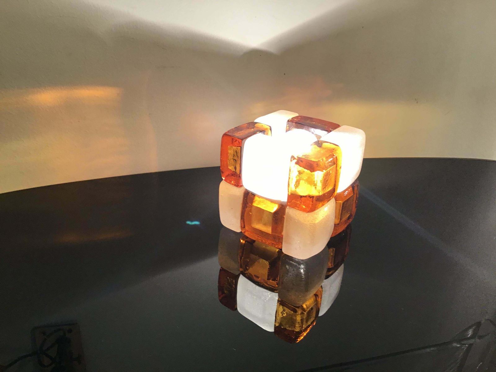 Albano Poli Poliarte Table Lamp Murano Glass 1960 Italy photo for sale