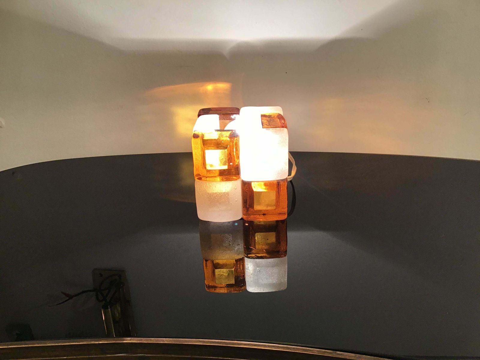 Albano Poli Poliarte Table Lamp Murano Glass 1960 Italy photo buy
