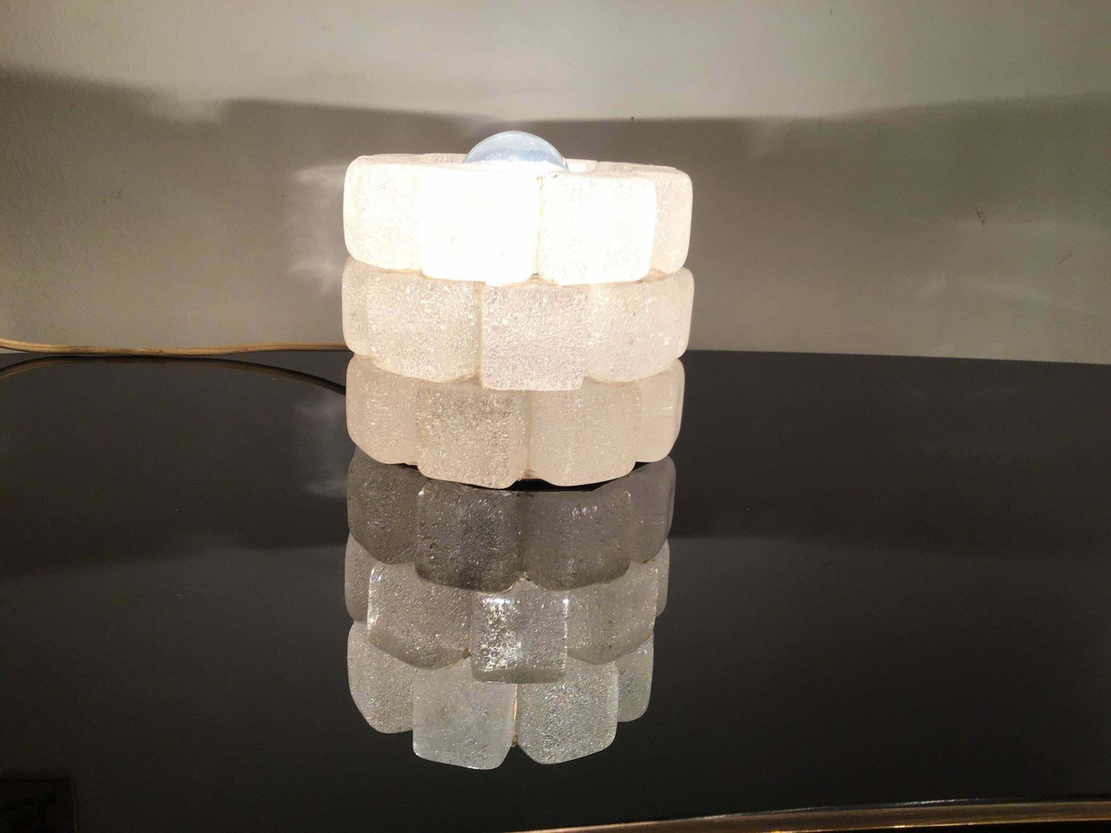 Albano Poli Poliarte Table Lamp Murano Glass 1960 Italy photo for sale