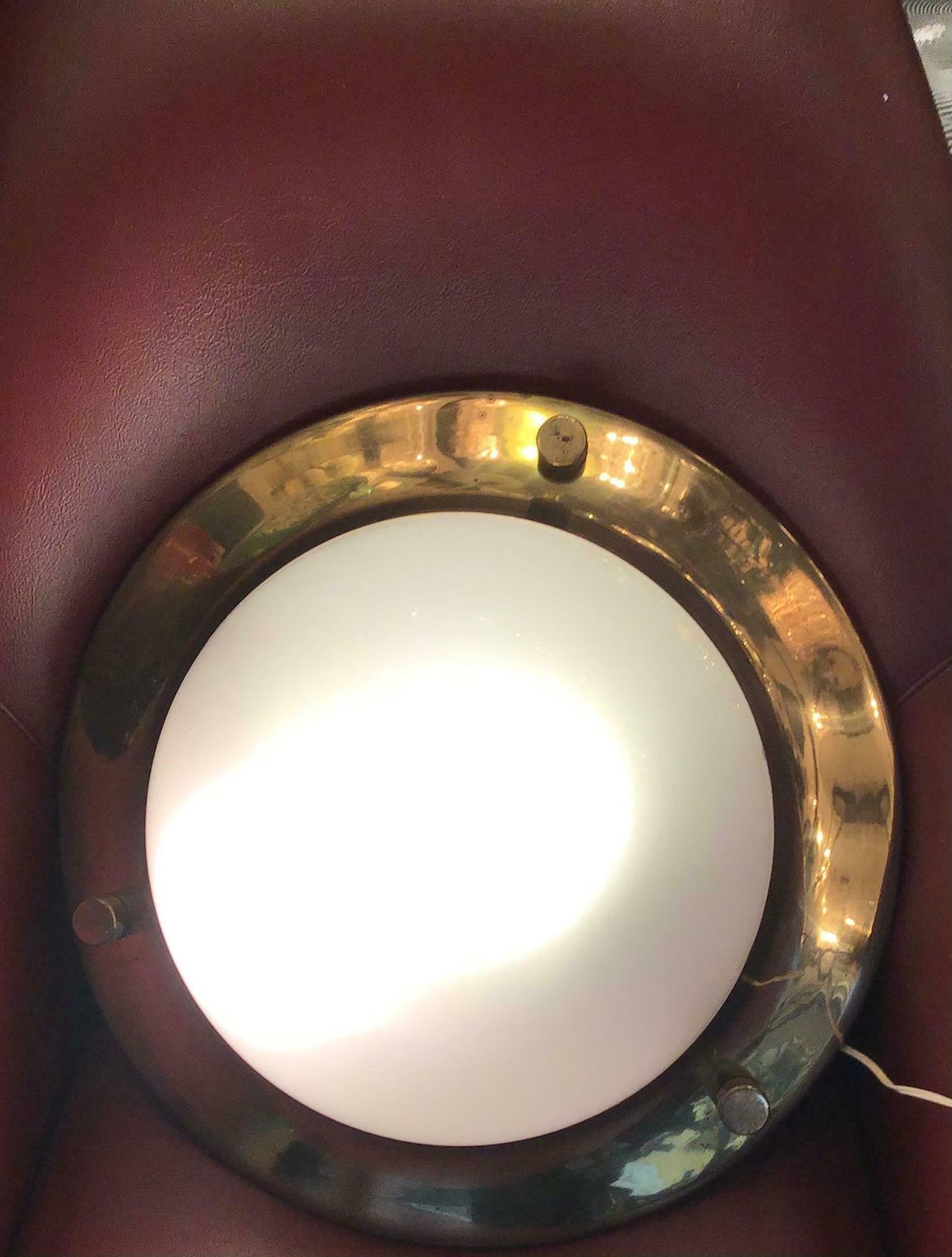 Azucena Luigi Caccia Dominioni Ceilling Light/Sconce Brass Glass 1950 Italy photo for sale