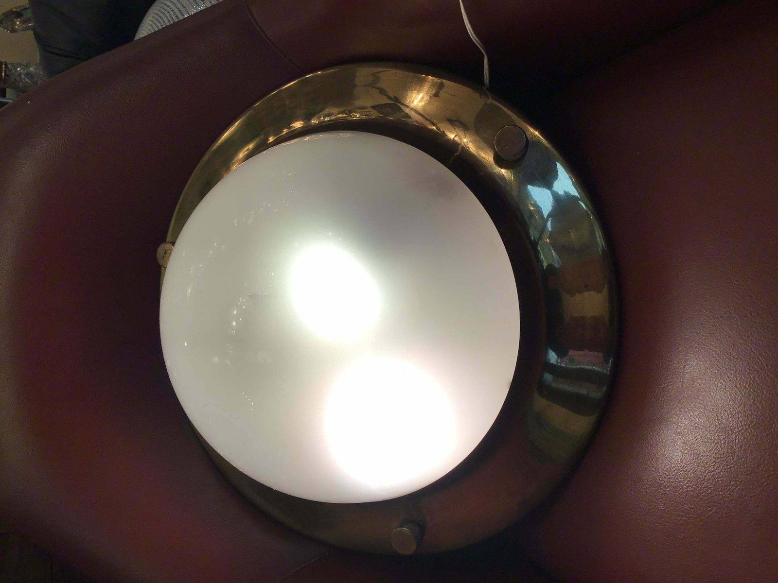 Azucena Luigi Caccia Dominioni Ceilling Light/Sconce Brass Glass 1950 Italy photo Lighting