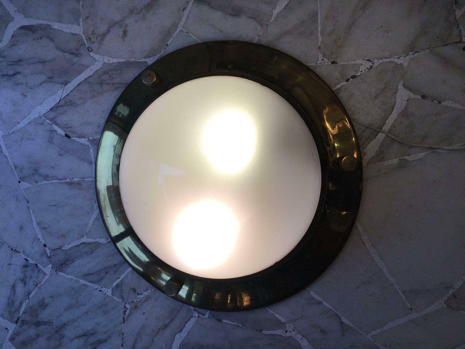 Azucena Luigi Caccia Dominioni Ceilling Light/Sconce Brass Glass 1950 Italy photo buy