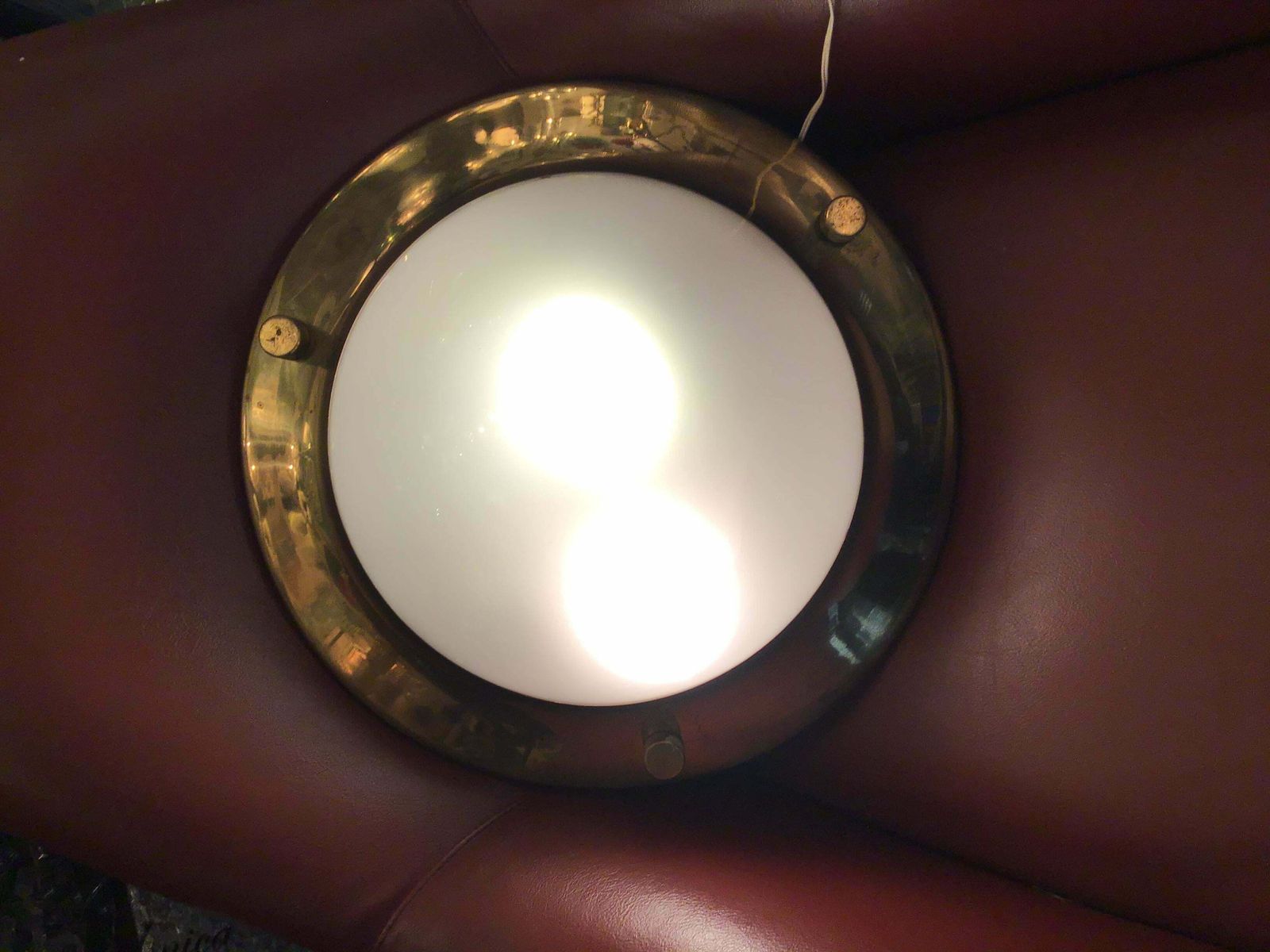 Azucena Luigi Caccia Dominioni Ceilling Light/Sconce Brass Glass 1950 Italy photo vintage
