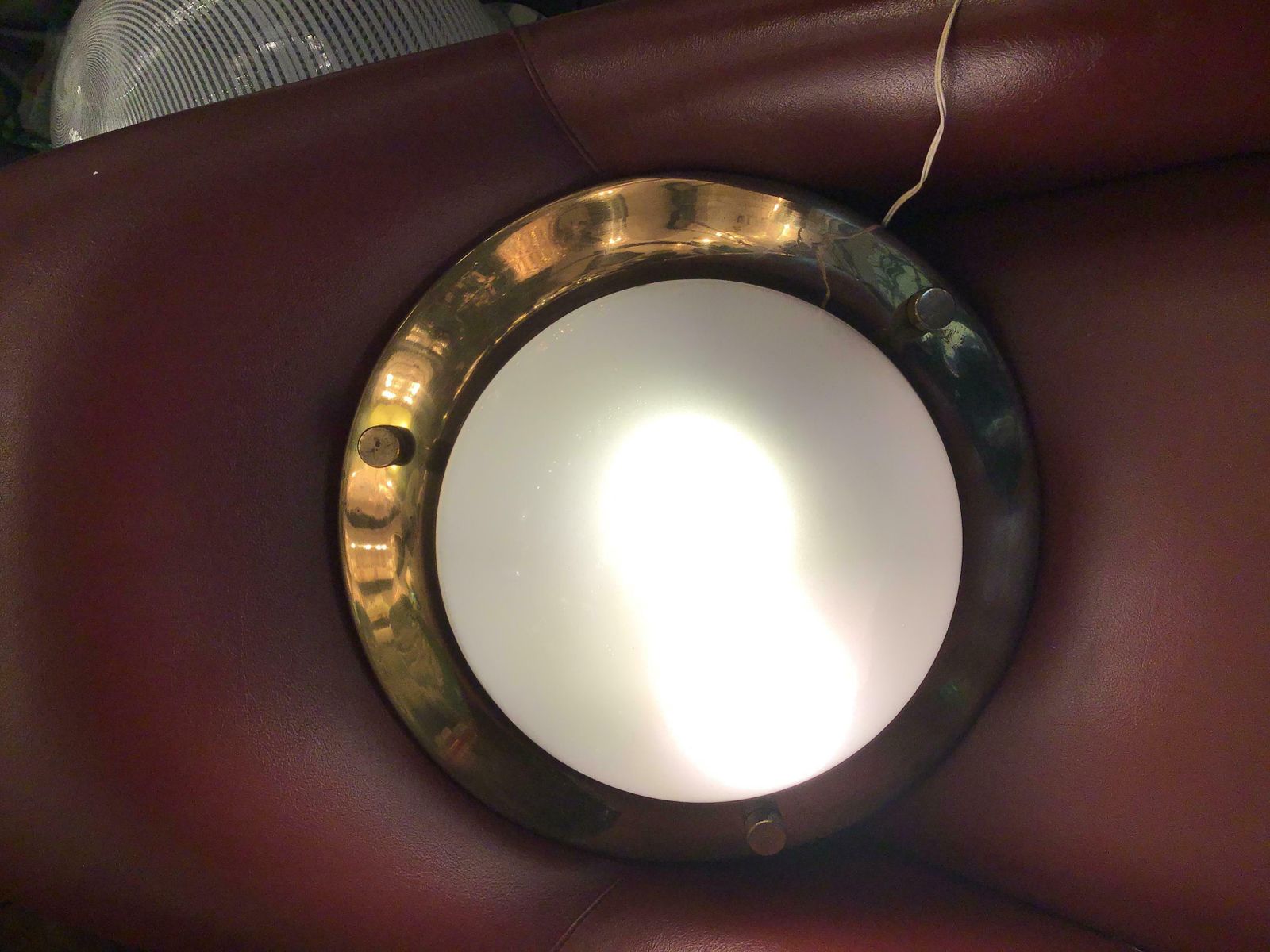 1627.0 Azucena Luigi Caccia Dominioni Ceilling Light/Sconce Brass Glass 1950 Italy photo