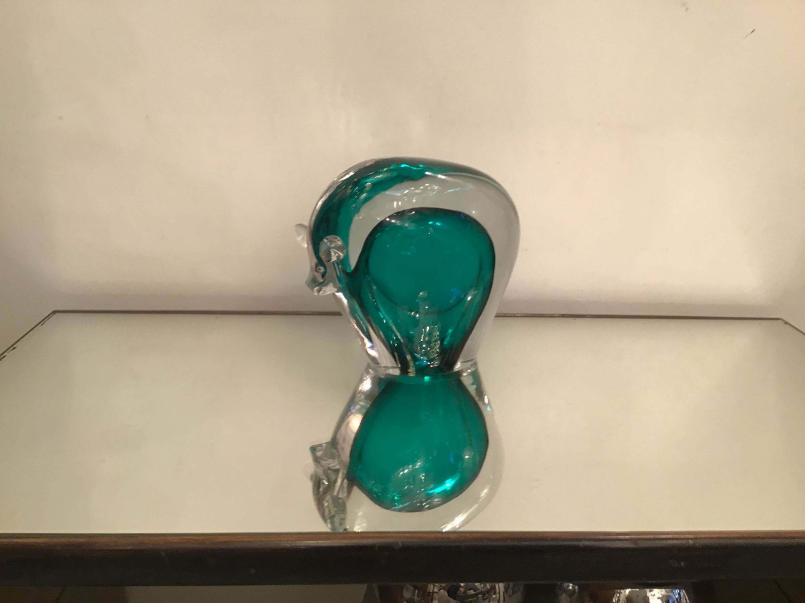 Flavio Poli Bull Murano Glass, 1950, Italy photo vintage