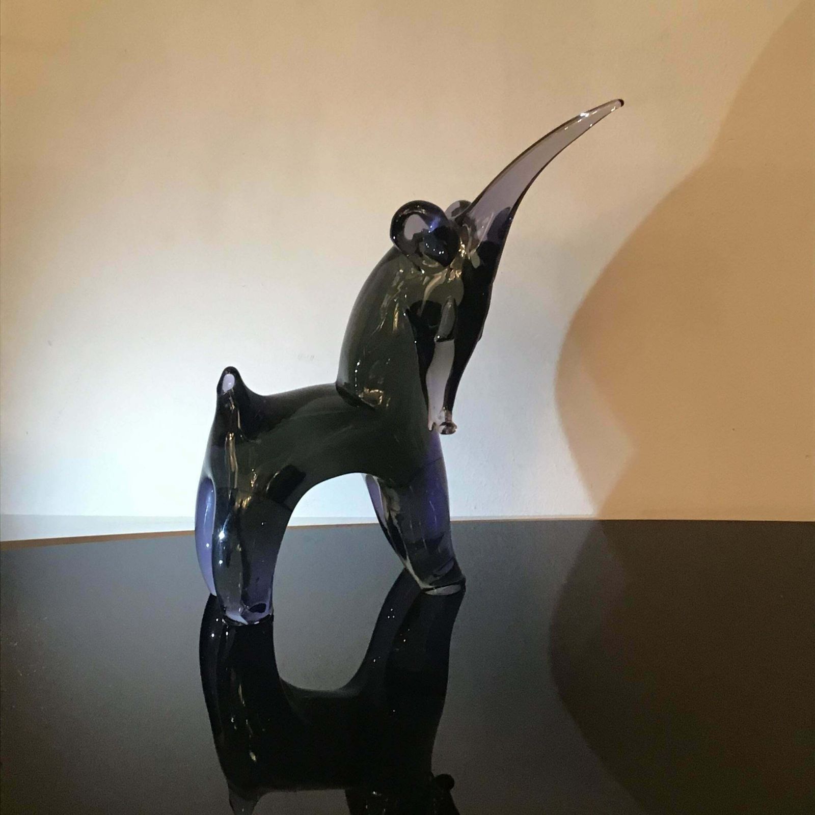 Seguso “Unicorno “Glass 1955 Italy photo vinterior