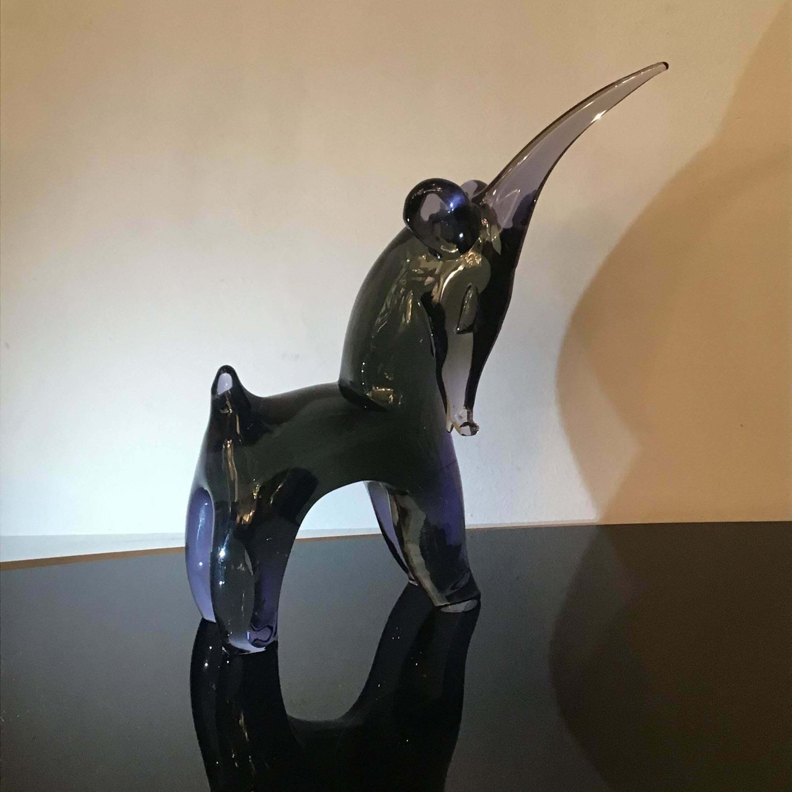 Seguso “Unicorno “Glass 1955 Italy photo vintage