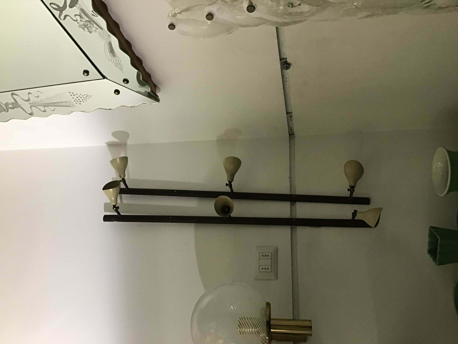 Arteluce Gino Sarfatti Brass And Painted Metal Wall Light Cream Colour, 1950 photo 6329.0