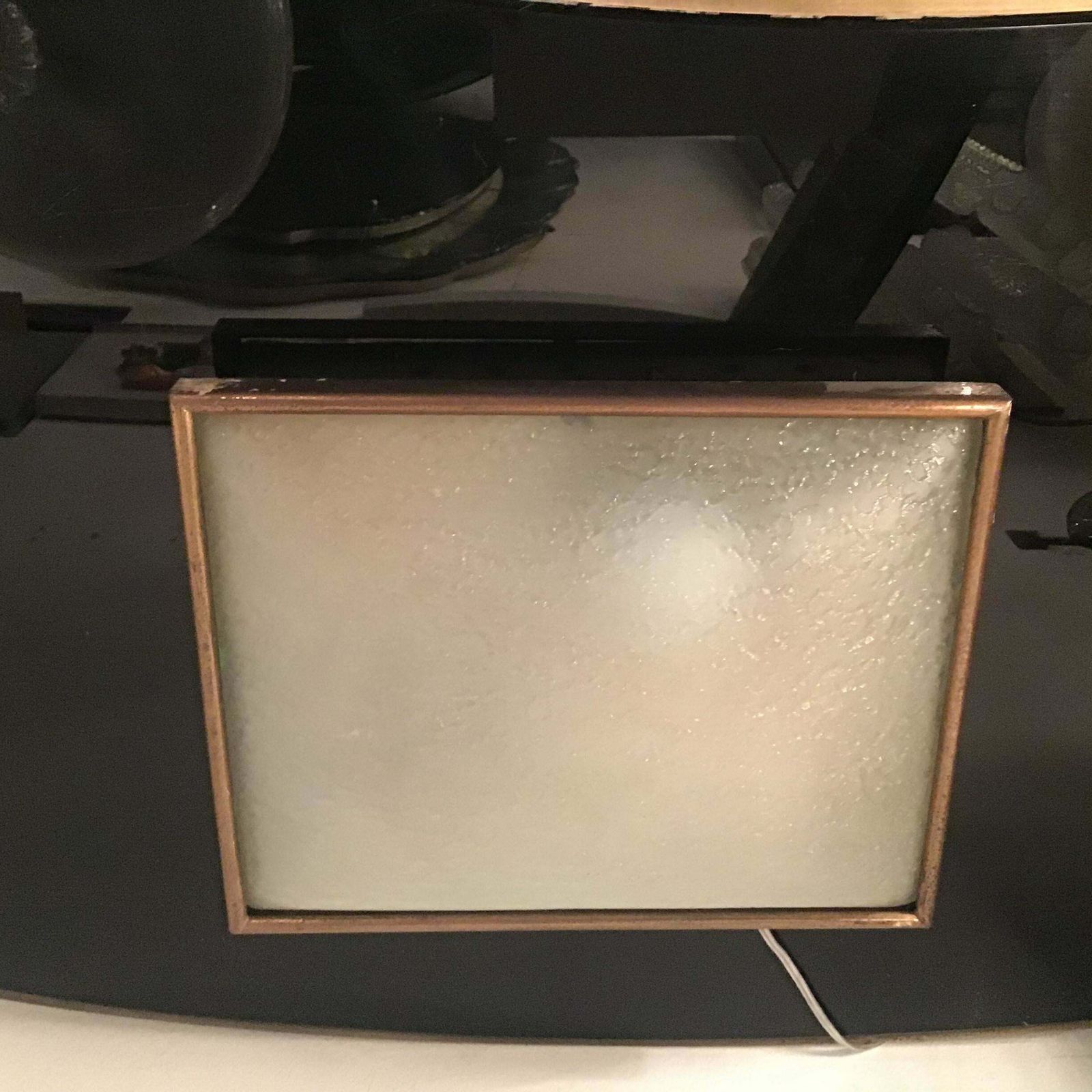 Stilnovo Sconce/Ceilling Light Brass Glass Metal 1950 Italy photo Lighting