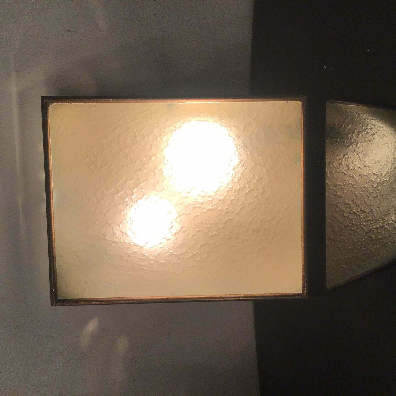 1356.0 Stilnovo Sconce/Ceilling Light Brass Glass Metal 1950 Italy photo