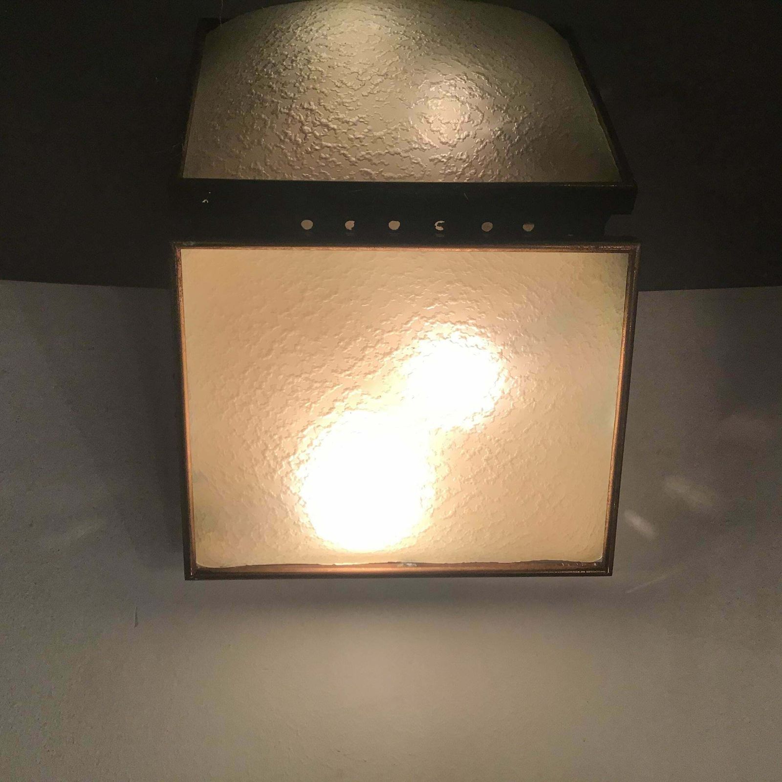 photo vinterior Stilnovo Sconce/Ceilling Light Brass Glass Metal 1950 Italy