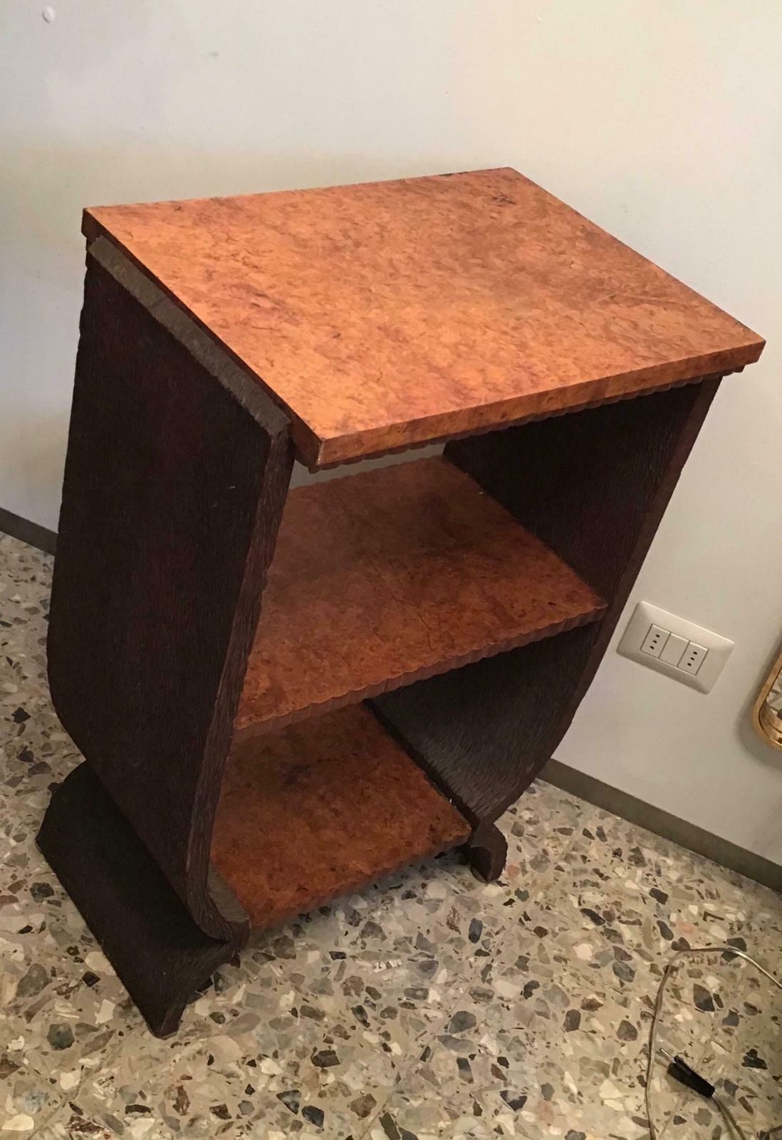 Pierluigi Colli Table/Shelf Wood 1949 Italy photo vintage